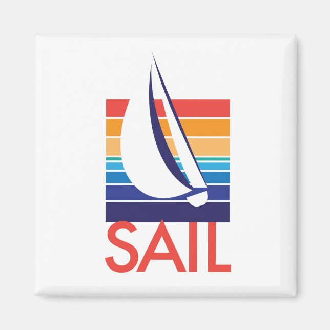 Boat Colour Square_Sail magnet (Front)