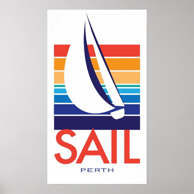 Boat Colour Square_SAIL Perth poster (Front)