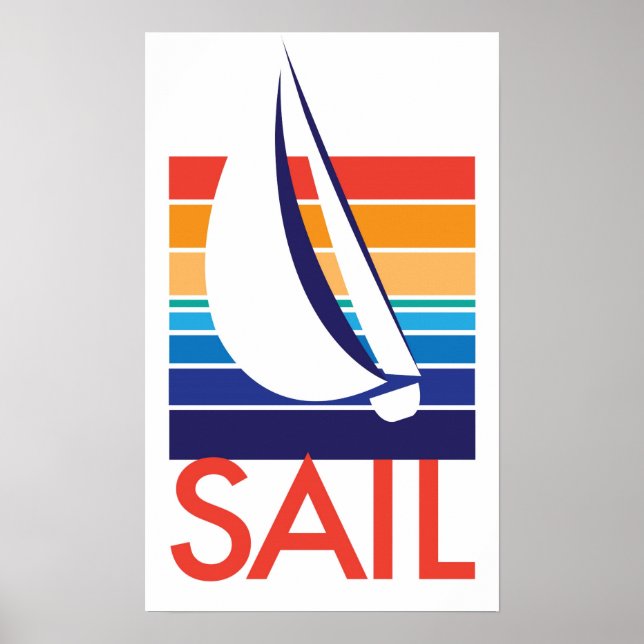 Boat Colour Square_SAIL poster (Front)