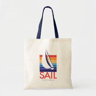 Boat Colour Square_Sail South Beach Tote Bag