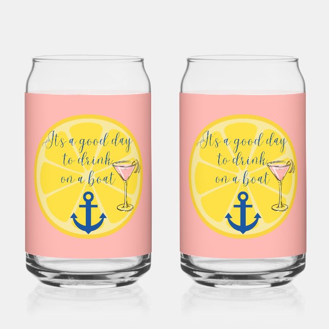  Boat Cruise Can Glass (Front)