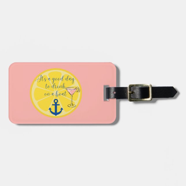   Boat Cruise Luggage Tag (Front Horizontal)