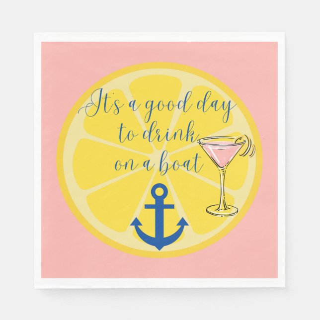  Boat Cruise Napkin (Front)