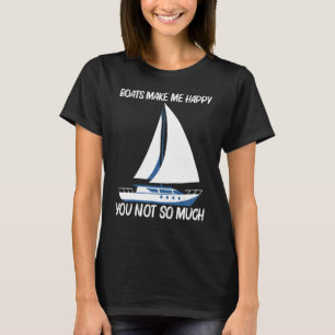 Boat For Men Women Sailing Trip Travel T-Shirt