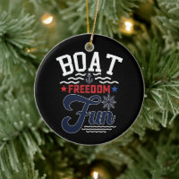 Boat Freedom Fun 4th Of July Boater