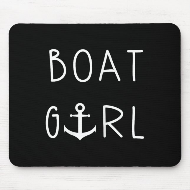Boat Girl Anchor Boating First Mate  Mouse Pad (Front)