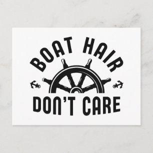 Boat Hair Don’t Care Postcard