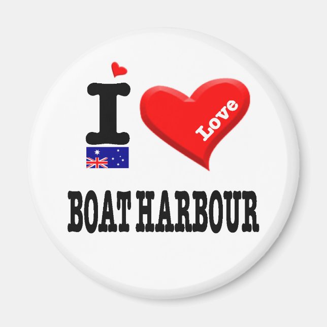 BOAT HARBOUR - I Love Magnet (Front)