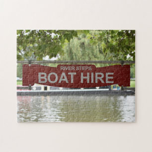 Boat Hire, River Avon, Warwickshire, England UK Jigsaw Puzzle