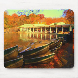 Boat house / Central Park 2006 Mouse Pad