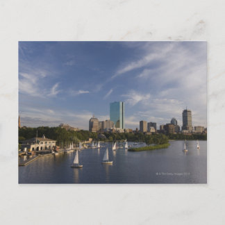 Boat house in the Charles River in The Esplanade Postcard