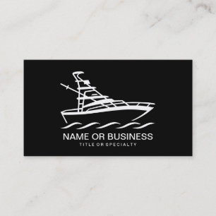 boat icon business card