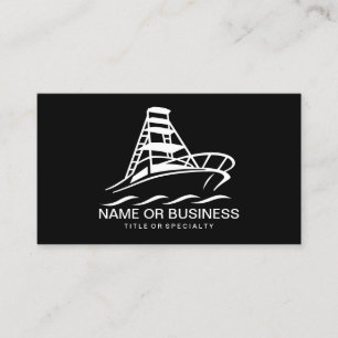 boat icon business card