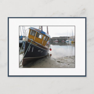Boat in Portsoy, Aberdeenshire, Scotland Postcard