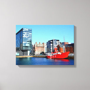 Boat in the Albert Dock Canvas Print