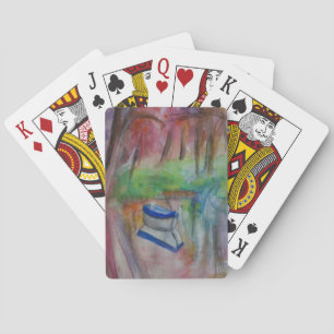 Boat Lake Watercolor Art Classic Playing Cards