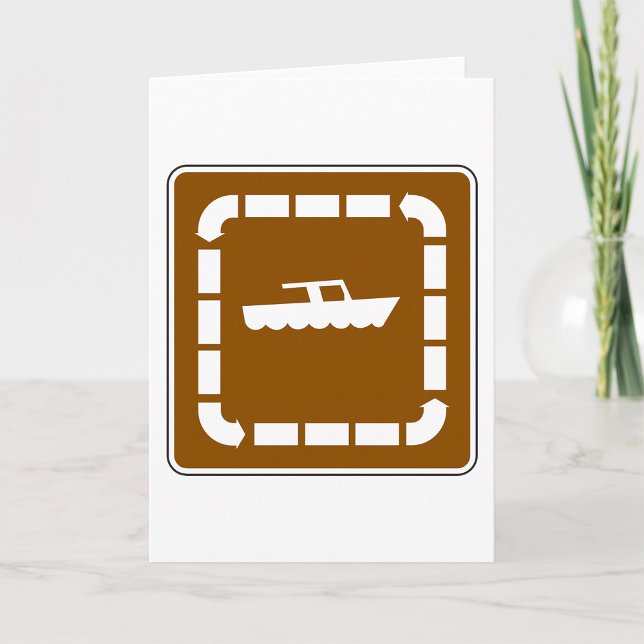 Boat Launch Area Symbol Sign Card (Creator Uploaded)