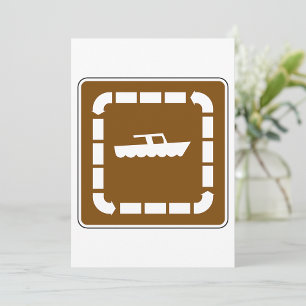 Boat Launch Area Symbol Sign Invitation