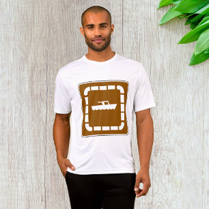 Boat Launch Area Symbol Sign T-Shirt