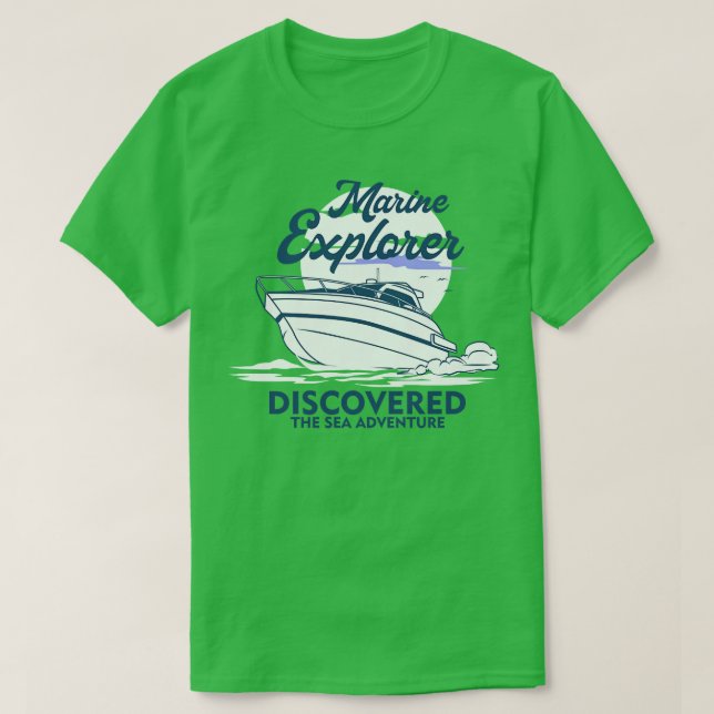BOAT MARINE EXPLORER T-Shirt (Design Front)