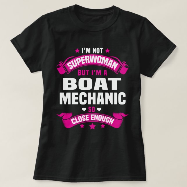 Boat Mechanic T-Shirt (Design Front)