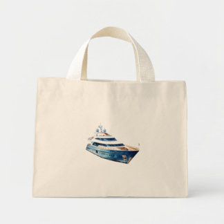 boat mini tote bag
