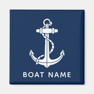 Boat Name Anchor Cruise Trip Custom Magnet