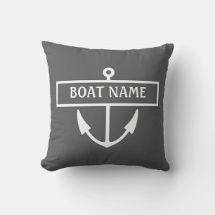 Boat Name Anchor Cushion