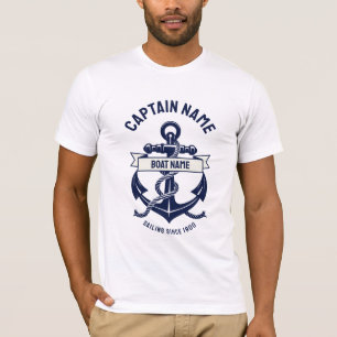 Boat name anchor T-Shirt