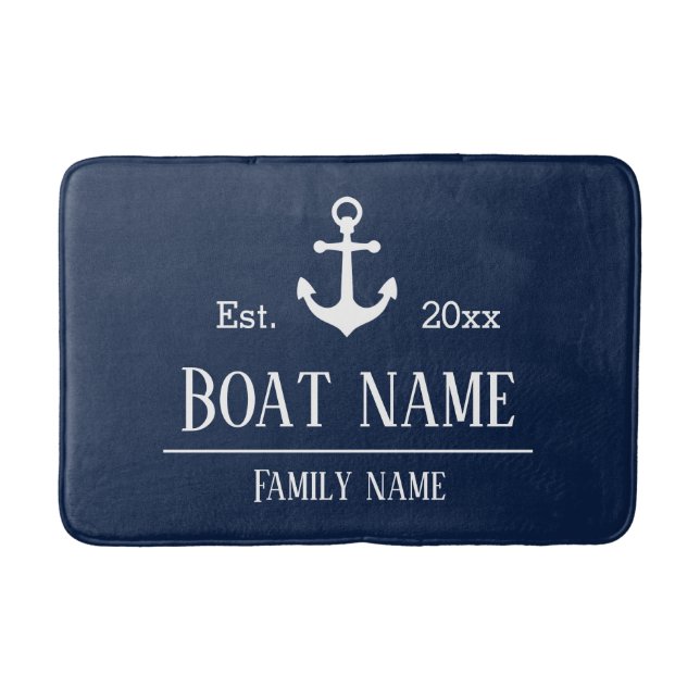 Boat name bath mat (Front)