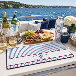 Boat Name Compass Rose Nautical Anchor Desk Mat