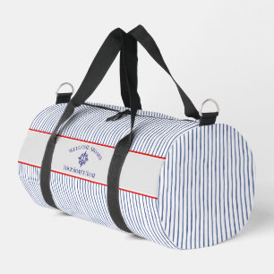 Boat Name Compass Rose Nautical Anchor Duffle Bag