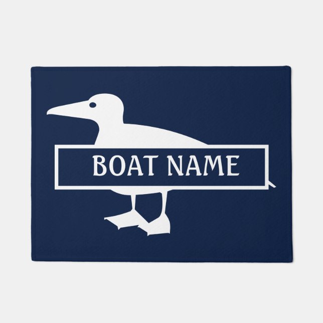 Boat Name Duck Dock Mat (Front)
