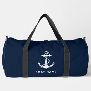 Boat Name Modern Family Cruise Trip Duffle Bag