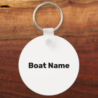 Boat Name White and Black Text Template