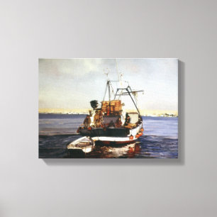 Boat of fishing/Pesqueiro/Fishing boat Canvas Print