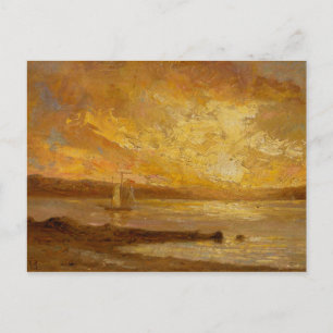 Boat on Sea - Edward Mitchell Bannister - c1890 Postcard