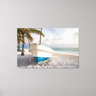 Boat on the Beach Canvas Print