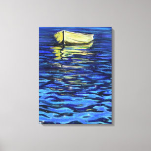 Boat On The Sea Canvas Print - Painting