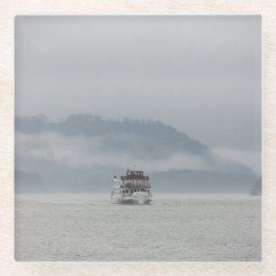Boat On Windermere Glass Coaster