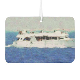 Boat painting car air freshener