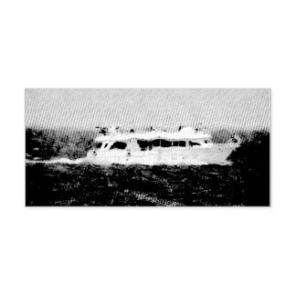 Boat painting self-inking stamp
