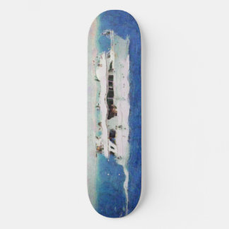 Boat painting skateboard