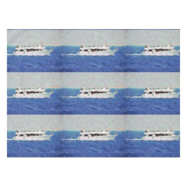 Boat painting tablecloth (Front (Horizontal))
