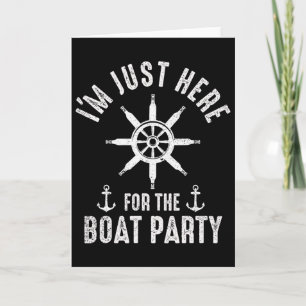 Boat Party Boating Captain Boat Owner Sailor Boate Card