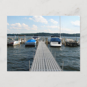 Boat Pier - Chautauqua Lake Postcard