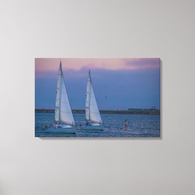 Boat Racer! Canvas Print (Front)