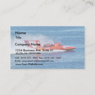 Boat Racing Business Card