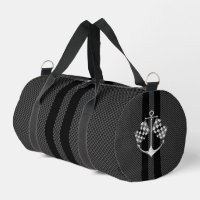 Boat Racing Nautical in Black Carbon Fiber Style