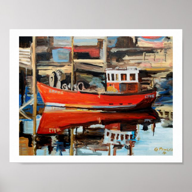 Boat Reflection Poster (Front)